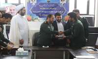مراسم تکریم و معارفه فرمانده حوزه مقاومت بسیج امام خمینی(ره) چاه مبارک 