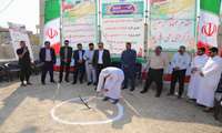آیین کلنگ زنی سایت جدید همراه اول روستای سهمو جنوبی بخش چاه مبارک