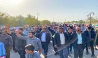 گزارش تصویری از راهپیمایی یوم الله 22 بهمن در شهر چاه مبارک 